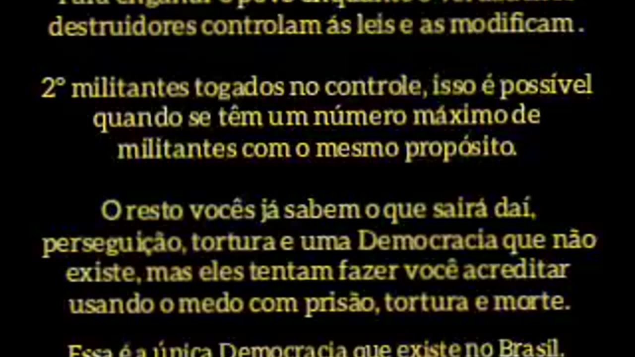 O ALVO SÃO OS MILITANTES TOGADOS ELES ESTÃO GOVERNANDO O BRASIL, O LADRÃO TÁ SÓ TIRANDO O FOCO.