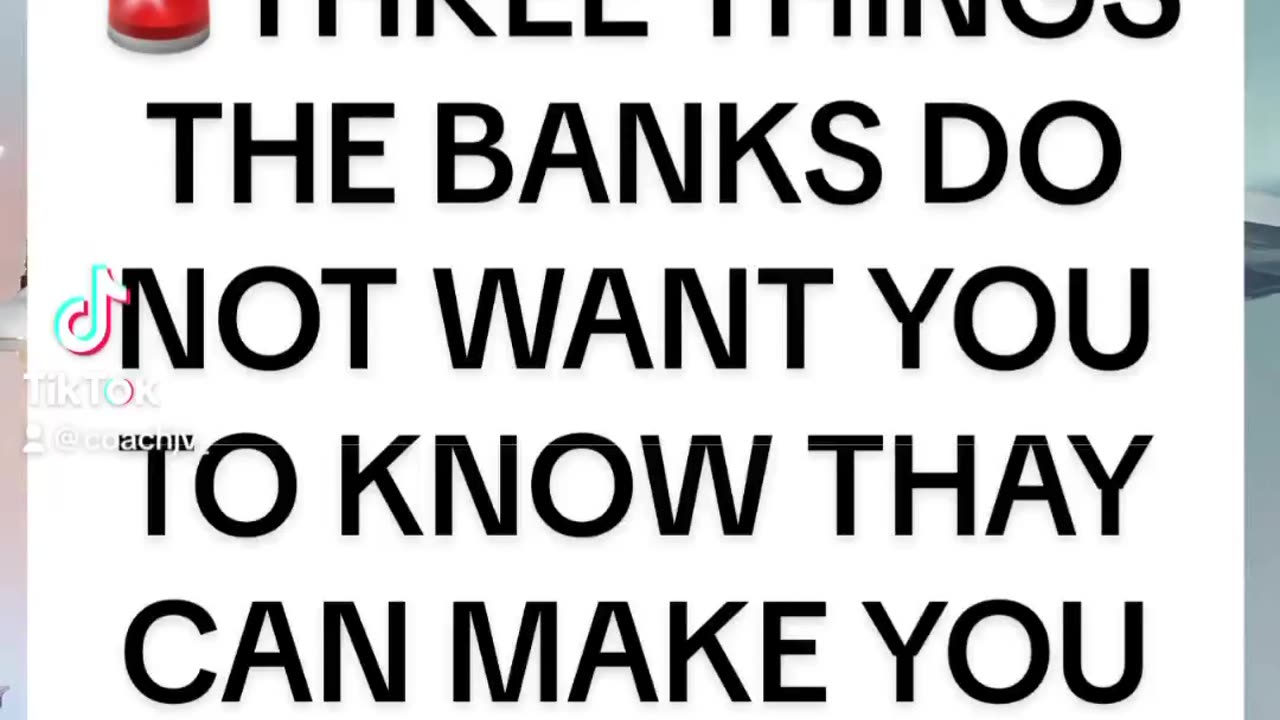 Three things the banks do not want you to know, that will make you rich. | Instagram