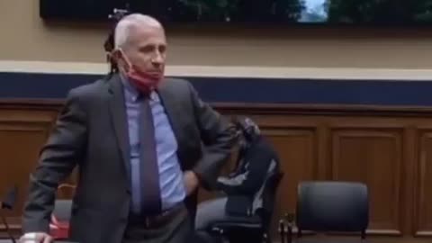 Fauci when he thinks the cameras off! Mask on! Mask Off