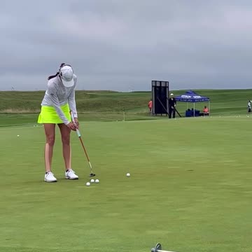 Practicing putting game #golf #golfer #professional #put #puts #putting #putter #club #game #green