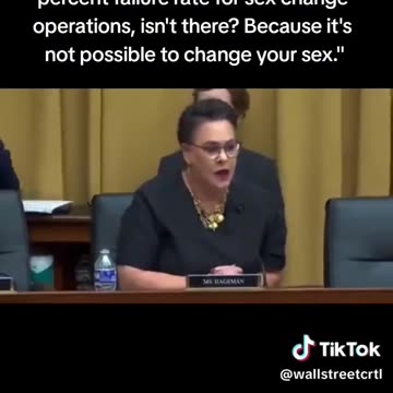 "You can't change a persons sex"