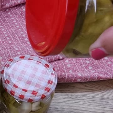 Pickling chilies from the garden