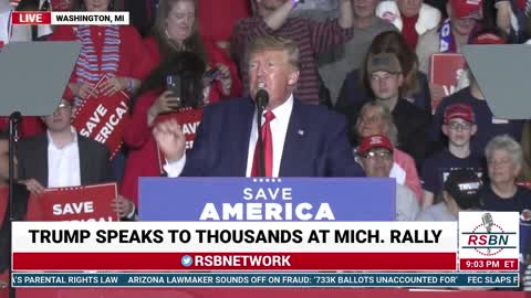 President Trump Rally in Washington, Michigan (4-2-2022)