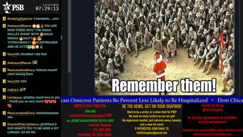 2021-12-24 07:00 EST - Patriots Soapbox AM: with LadyRWB , MykelJaye & DD