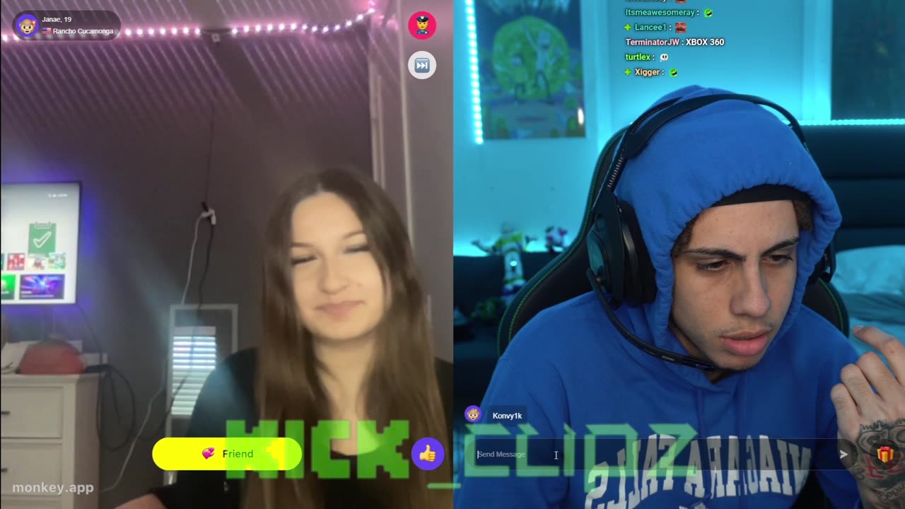 Konvy asks a 13 YR OLD something bad!
