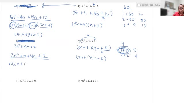Factoring Trinomials where x is not 1