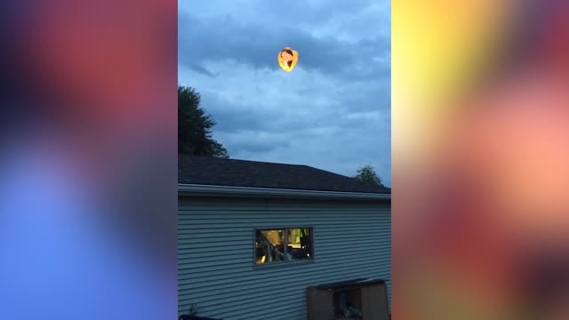 Floating Lantern Becomes Floating Fireball