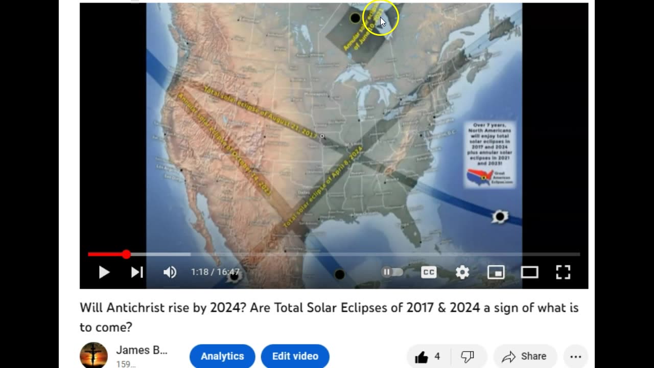 Will Antichrist rise by 2024? Are Total Solar Eclipses of 2017 & 2024 a sign of what is to come?