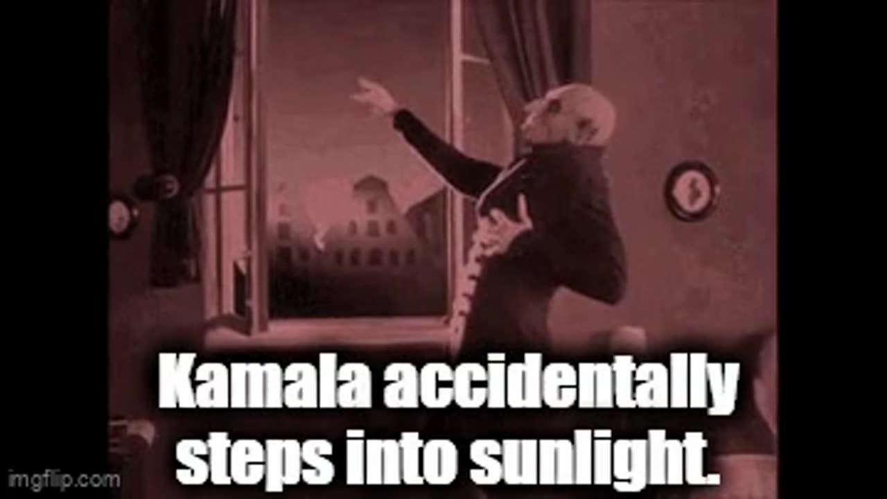 Kamala accidentally steps into sunlight.