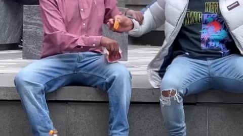 Sharing food with this stranger😁 #funny #comedy #shortvideo