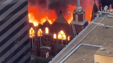 "DALLAS baptist church burns to ground" [pastor robert jeffress been trump supporter]