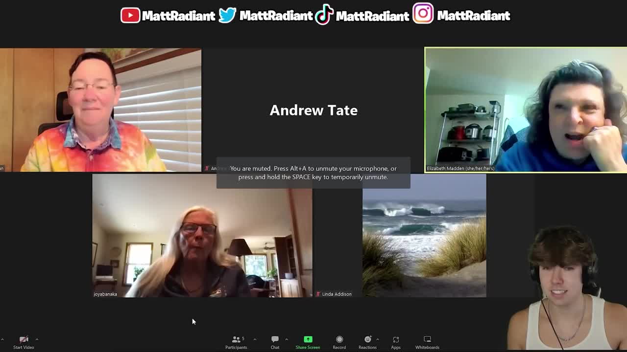 Andrew Tate DESTROYS Angry Karens In Feminism Zoom Classes!