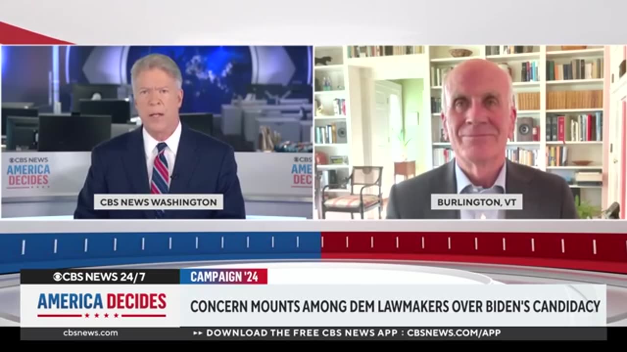Sen. Peter Welch says Biden will make right decision about campaign's future CBS News
