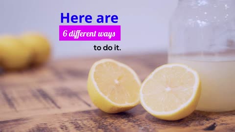 How To Clean With Lemon All Around The House