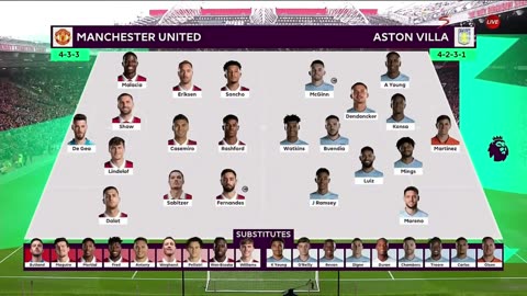 Manchester united vs aston villa 1-0 highlights today -mu vs aston villa