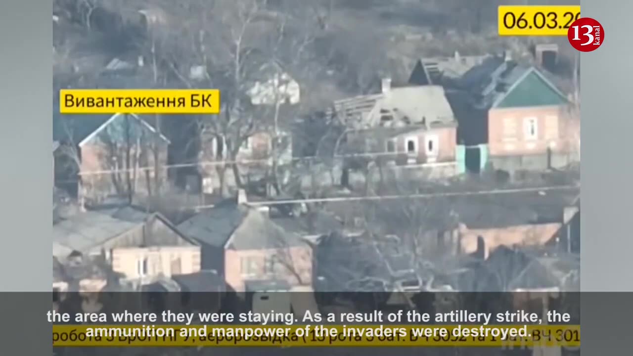 Drone didn’t spare Russians who were carrying weapons, ammunition to area where they were staying