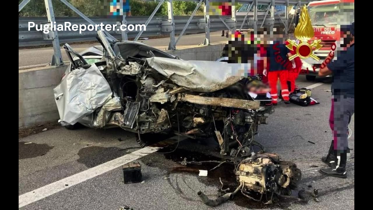 Giovane pugliese soccorso in elicottero dopo grave incidente sulla Statale 106