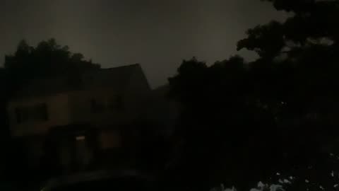 Lightning and wind