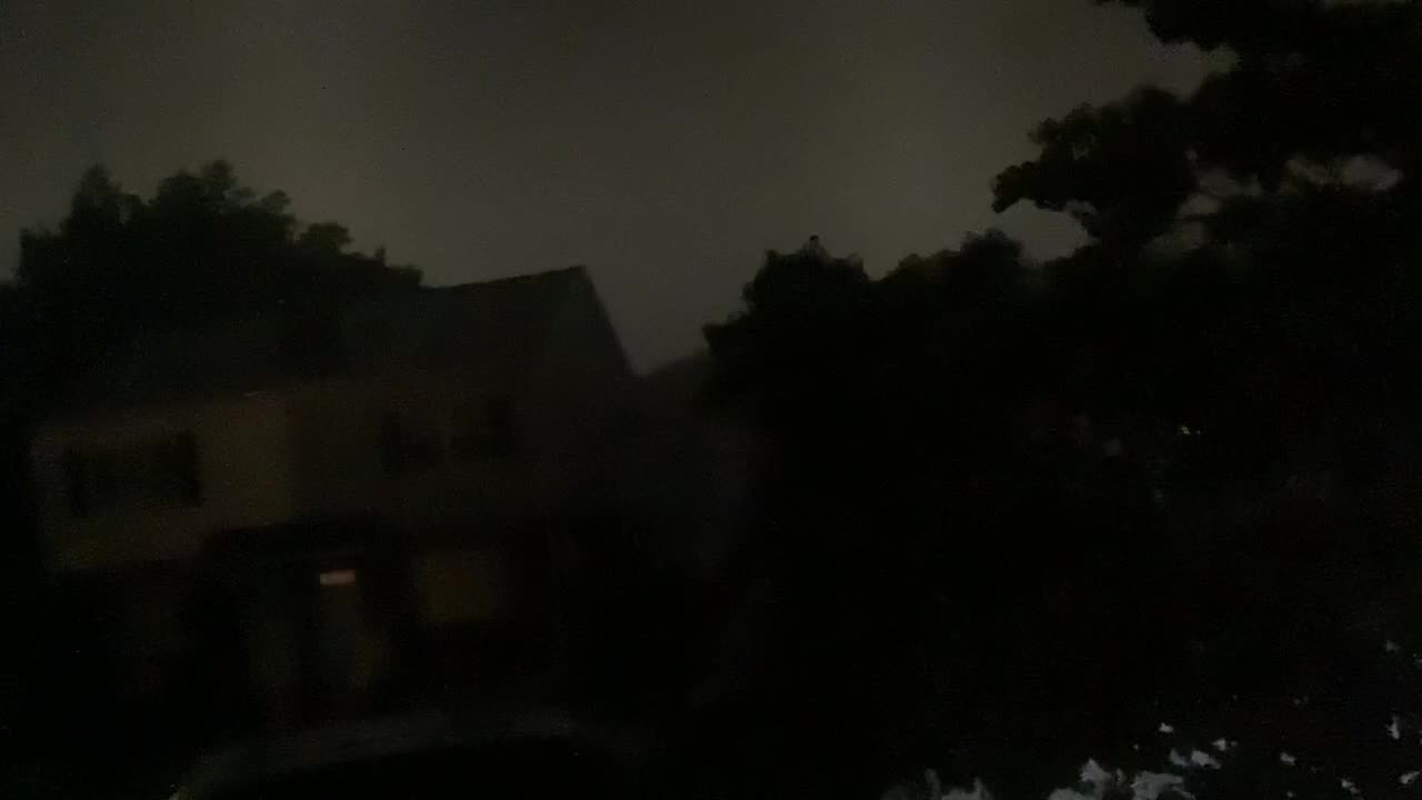 Lightning and wind