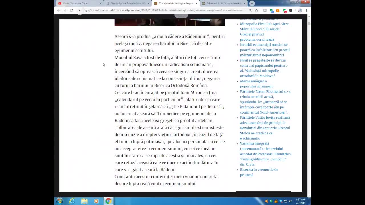 35 intrebari leologice despre corecta nepomenire, adresate monahului Sava