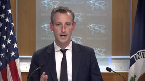 Ned Price leads the Department Press Briefing, at the Department of State, on January 24, 2023.