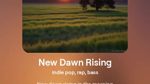 New Dawn Rising song