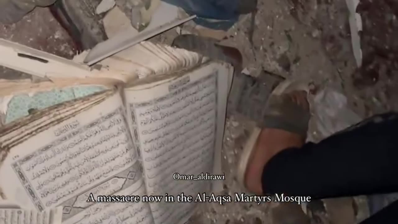 A massacre now in the Al-Aqsa Martyrs Mosque