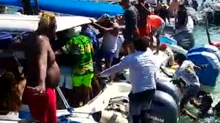 Video: pelea entre grupo de nativos y visitantes en Cholón