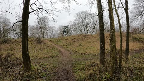 Hiking at an ironage settlement. Speedlapse. GoPro