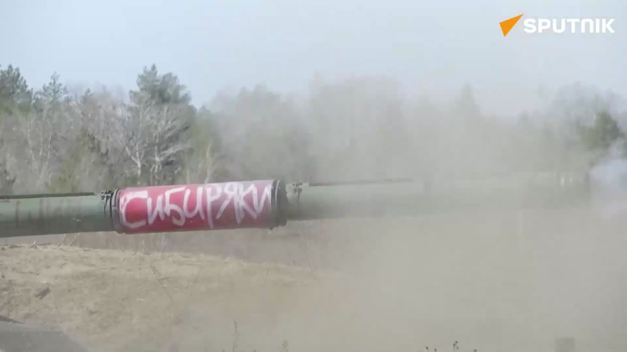 Russian T-90M tank are intensively training to destroy NATO tanks in Ukraine