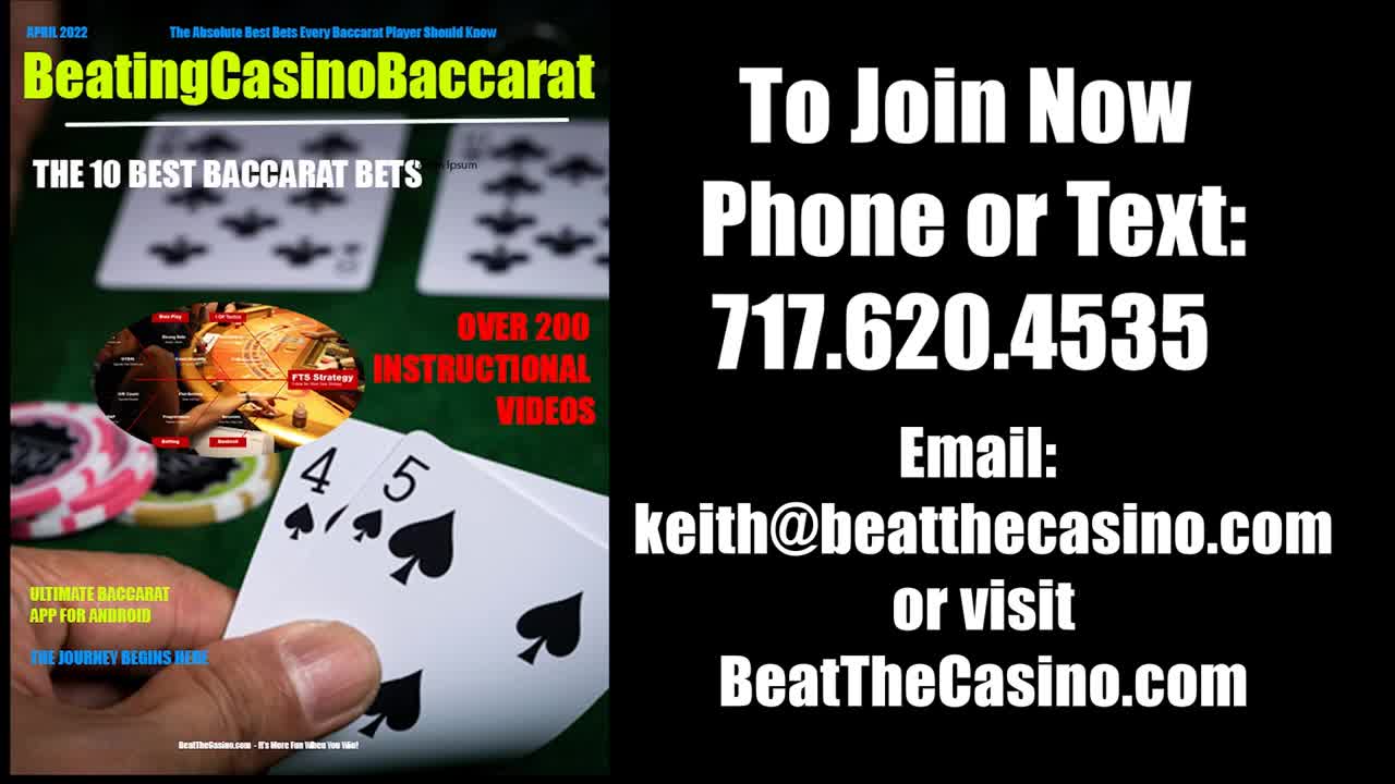 Kevin from BeatTheCasino.com explains MC LC and RMC at Baccarat Events
