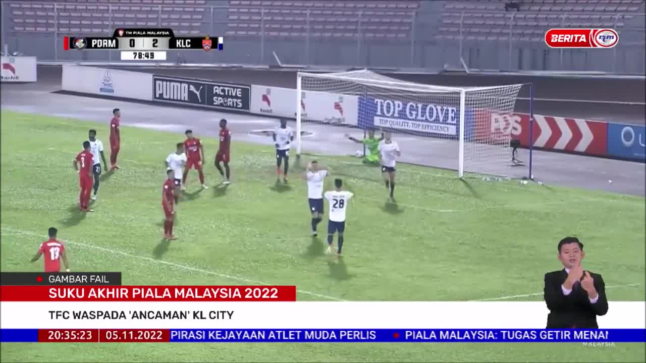 5 NOVEMBER 2022 BERITA PERDANA - SUKU AKHIR PIALA MALAYSIA 2022: TFC WASPADA 'ANCAMAN' KL CITY