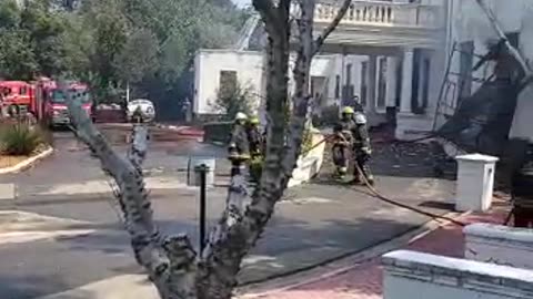 Watch: Free State Premier, Mxolisi Dukwana's Official Bloemfontein Residence up in Flames