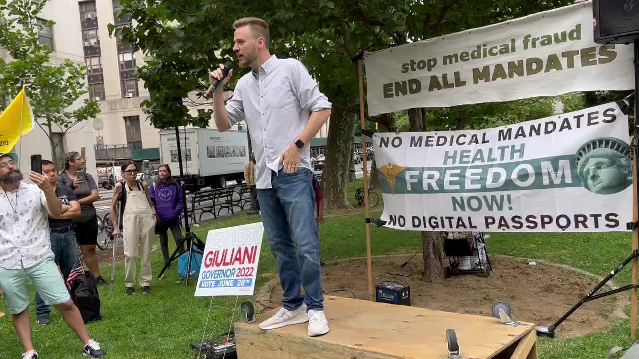 John Matland says Vote Andrew Giuliani for NY Governor at NY Freedom Rally 062322