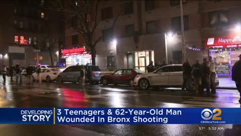 3 teens shot outside Bronx deli