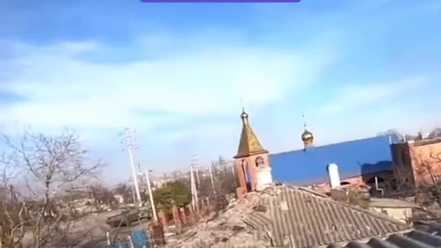 Ukrainian soldier films himself firing on Russian forces