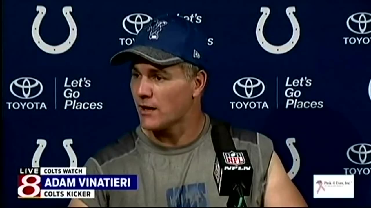 October 23, 2016 - Placekicker Adam Vinatieri Postgame After Setting New Field Goal Record