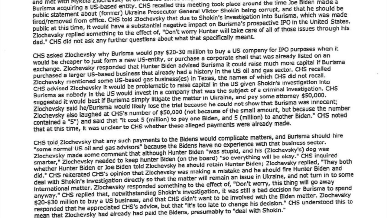 Newley Released FD-1023 Shows then-VP Joe Biden Involved in a $5,000,000 Bribery Scheme with a Burisma Executive