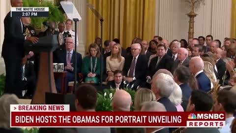 Barack Obama Thanks Biden For 'Faith In Our Democracy' At White House Portrait Unveiling