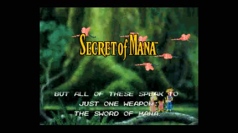 Secret of Mana (SNES): Opening Intro & Title Screen Presentation