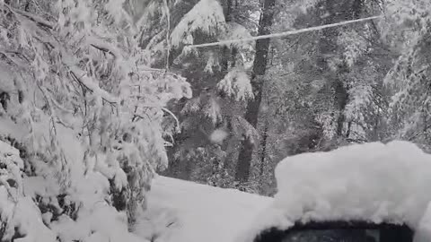 Snow travel in hills