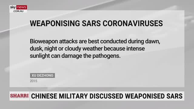 Chinese Military Discusses Weaponised Sars