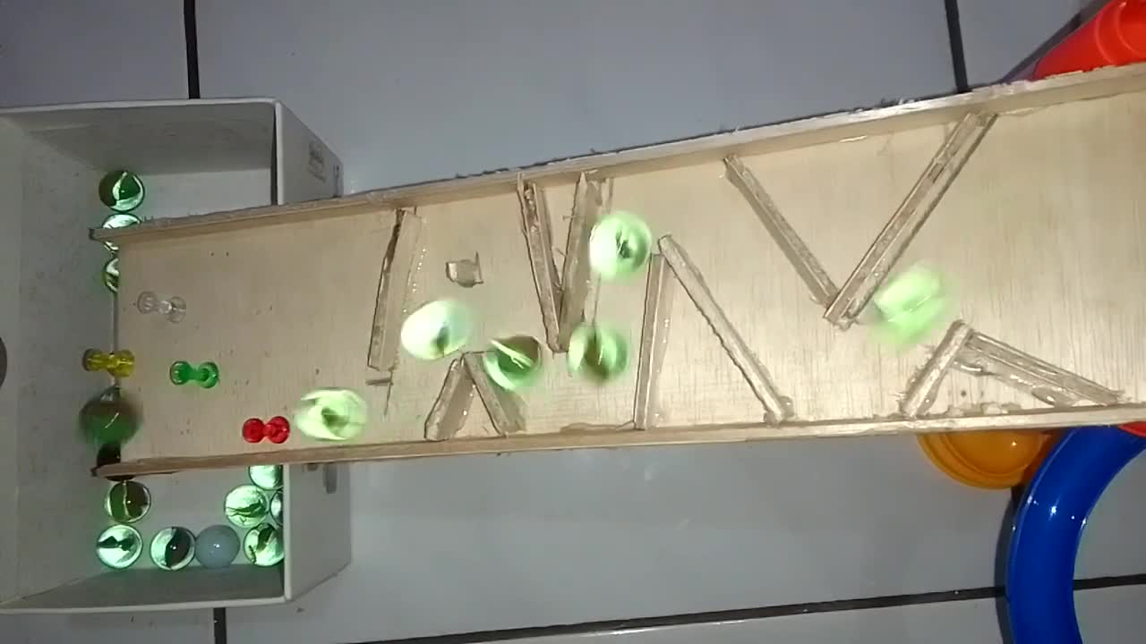 Marble run race __ Wooden track short #marblerun #marblerunrace