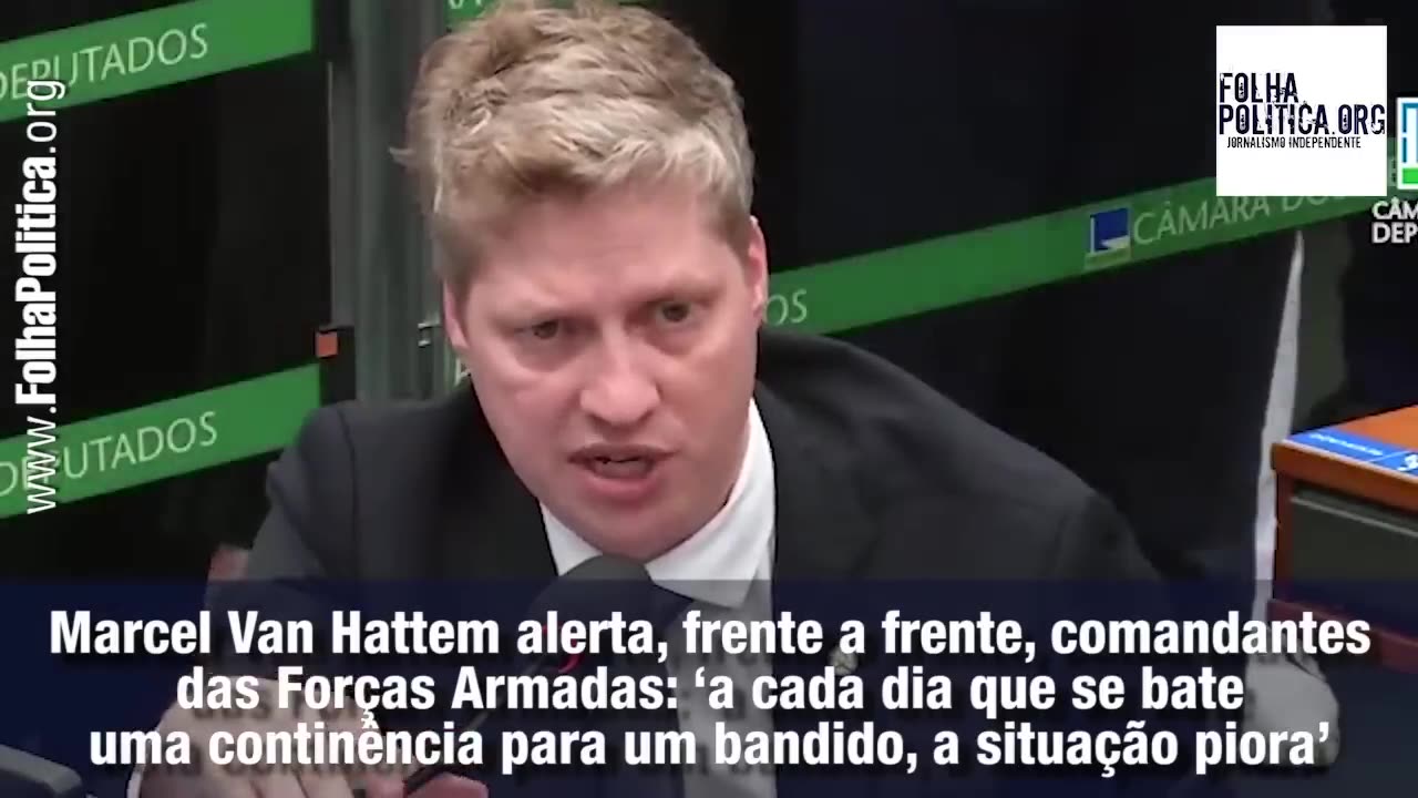 Van Hattem alerta, frente a frente, comandantes das Forças Armadas: ‘a cada dia que se bate...