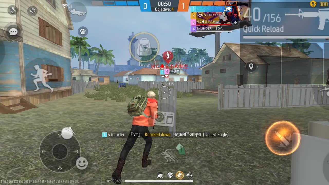 Free fire 4 vs 4 class scot OB40 new dj Alok