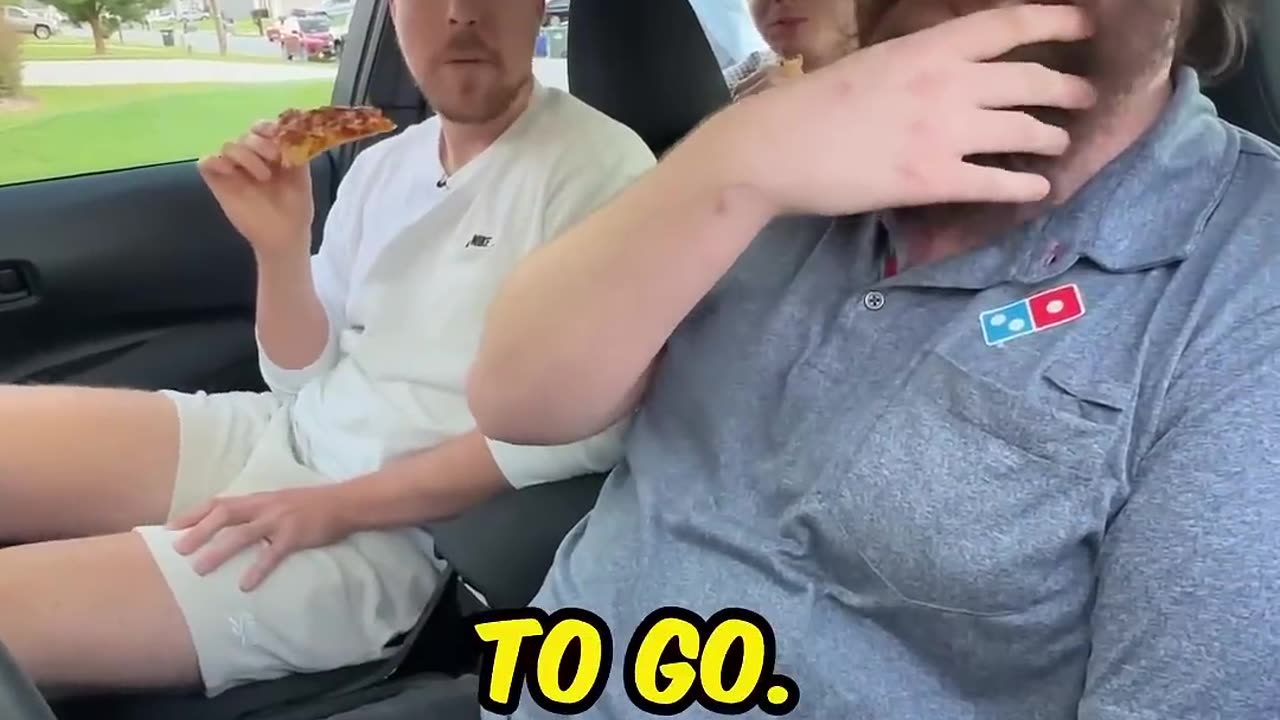 Car tip for pizza delivery boy