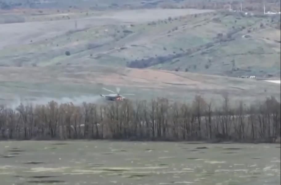 Fuller video of downed transport Mi-8