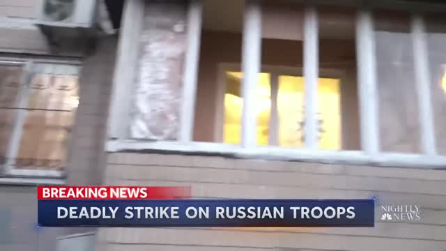 DEADLY STRIKE ON RUSSIAN TROOPS