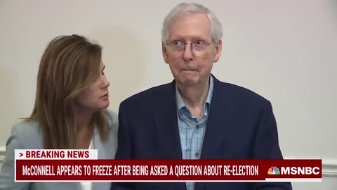 Mitch McConnell appears to freeze when asked about re-election