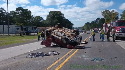 3 VEHICLE ACCIDENT, 2 HOSPITALIZED, CRYSTAL LAKES TEXAS, 10/12/23...